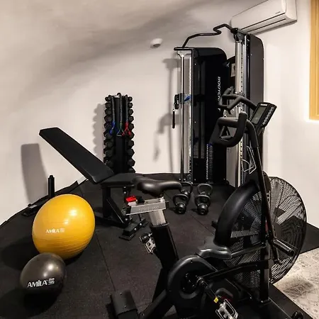 Mystagoge Retreat Cave With An Indoor Pool And Gym Villa Vóthon